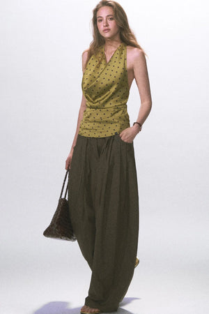 Vintage Halter Neck Tank Top
