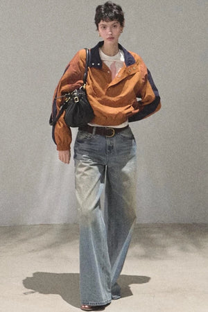 Vintage Hand-Painted Jeans Set