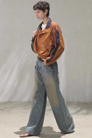 Vintage Hand-Painted Jeans Set