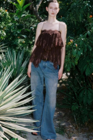 Vintage Hand-Painted Jeans Set