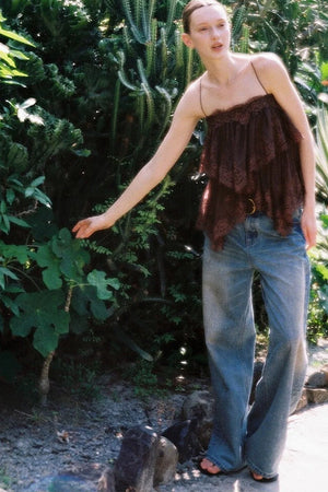 Vintage Hand-Painted Jeans Set