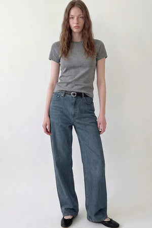 Vintage High-Waisted Denim Pants