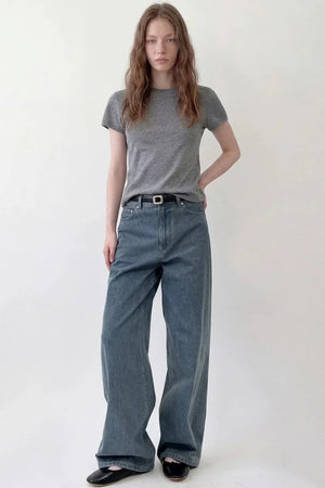 Vintage High-Waisted Denim Pants