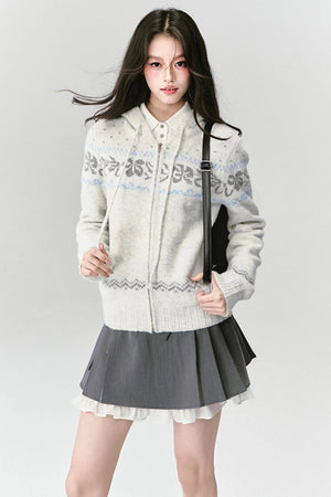 Vintage Hooded Slim Sweater