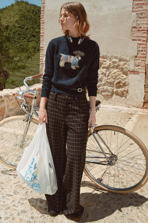 Vintage Jacquard Wool Top