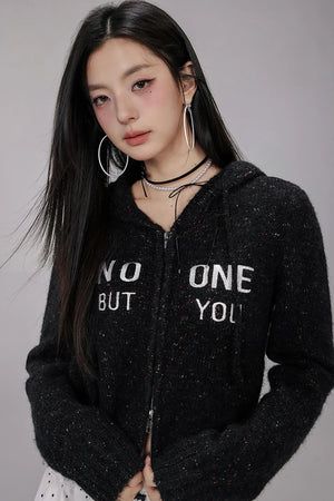Vintage Knit Hooded Sweater