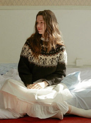 VINTAGE KNIT PULLOVER TOPS