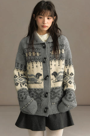 Vintage Lapel Cardigan