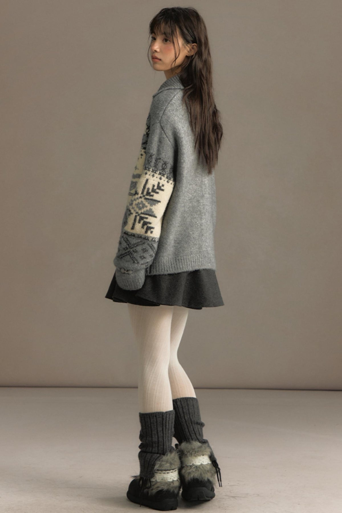 Vintage Lapel Cardigan