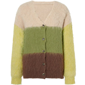 Vintage Lazy V-Neck Cardigan