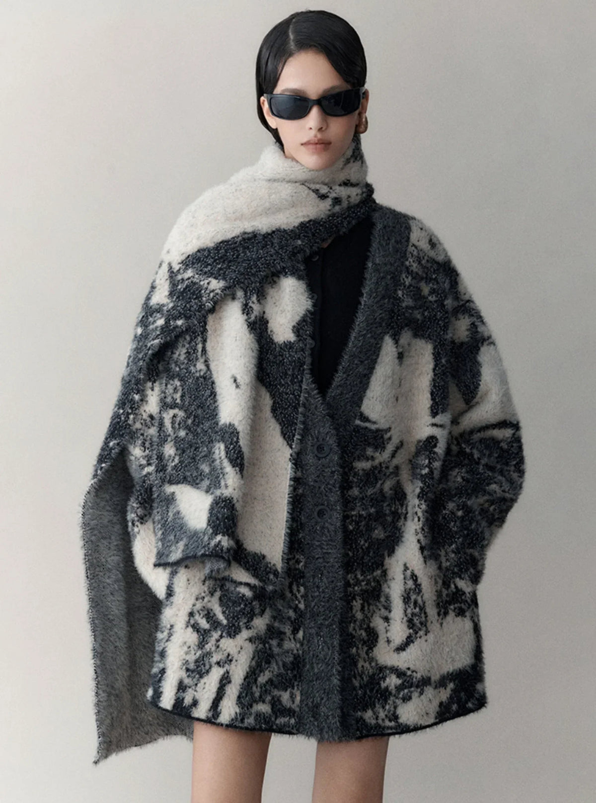 Vintage Loose Sweater Jacket