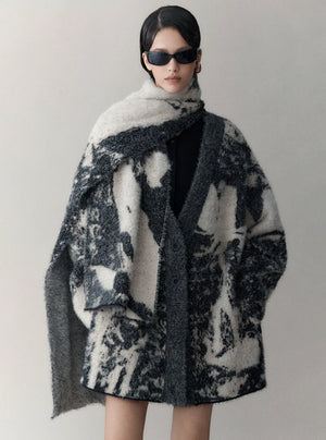 Vintage Loose Sweater Jacket