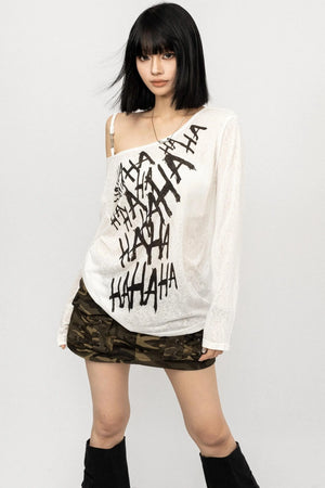 Vintage Off-the-Shoulder Smock Top