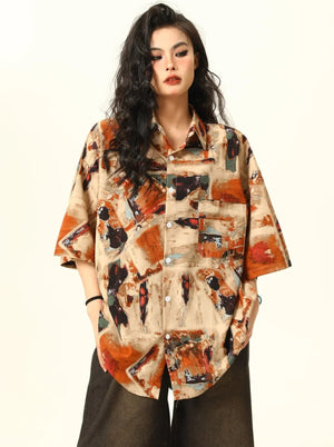 Vintage Oil Painting Shirt