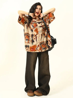 Vintage Oil Painting Shirt