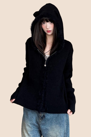 Vintage Patchwork Minimal Cardigan