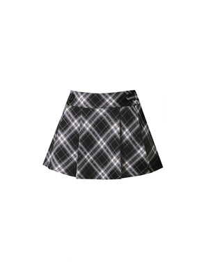 Vintage Pleated A-Line Skirt