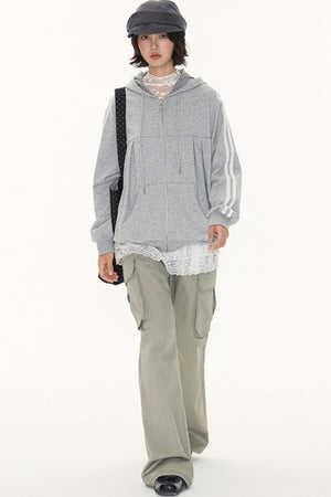 Vintage Pleated Cargo Pants