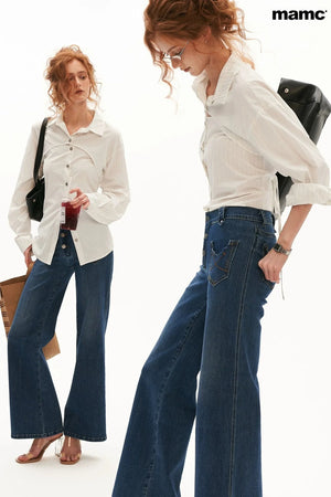 Vintage Ripped Denim Pants