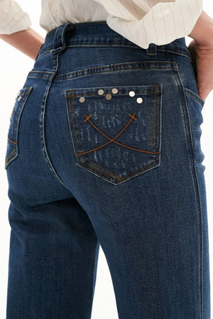 Vintage Ripped Denim Pants