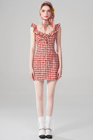 Vintage Rose Halter Dress