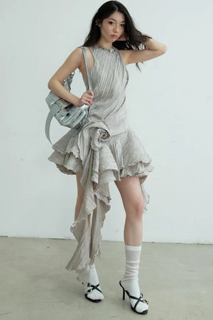 Vintage Ruffle Bloom Dress
