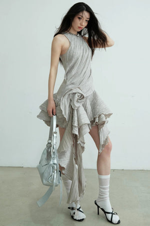 Vintage Ruffle Bloom Dress