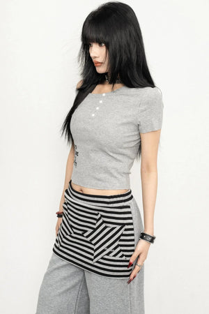 Vintage Shoulder Cut T-Shirt