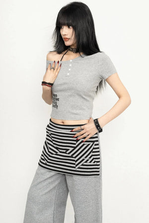 Vintage Shoulder Cut T-Shirt