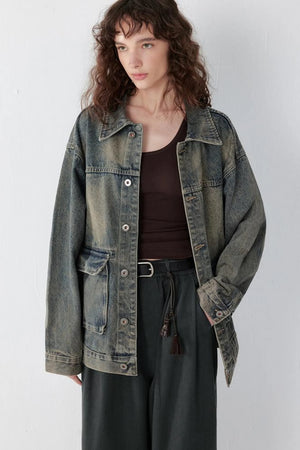 Vintage Stonewashed Denim Jacket