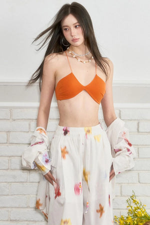 Vintage Strap Cross Bra Top