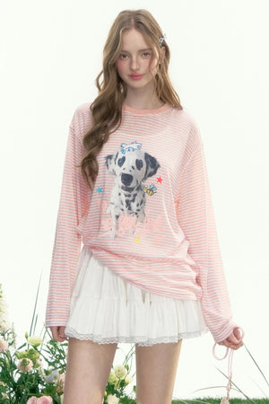 Vintage Striped Long Sleeve Tee