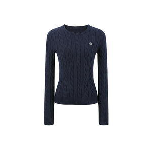 Vintage Twist Cable Knit Sweater