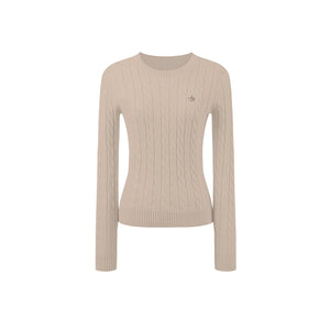 Vintage Twist Cable Knit Sweater