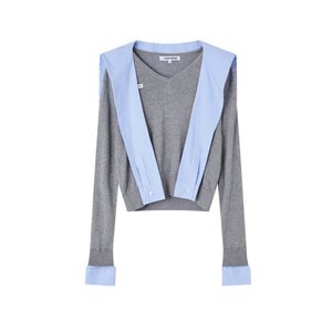 Vintage V-Neck Long Sleeve Top