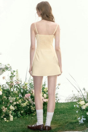 Vintage Waist Ribbon Dress