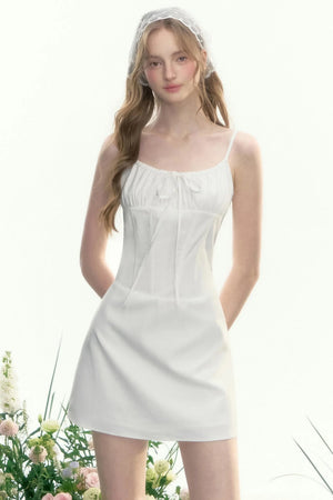 Vintage Waist Ribbon Dress