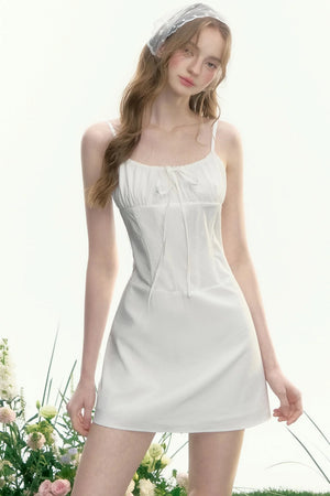Vintage Waist Ribbon Dress
