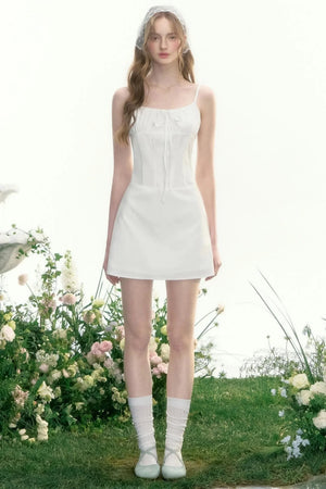 Vintage Waist Ribbon Dress