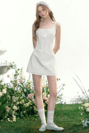 Vintage Waist Ribbon Dress