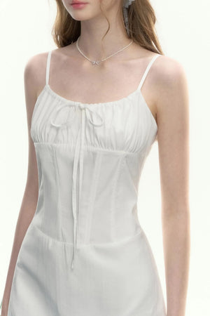 Vintage Waist Ribbon Dress