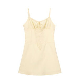 Vintage Waist Ribbon Dress