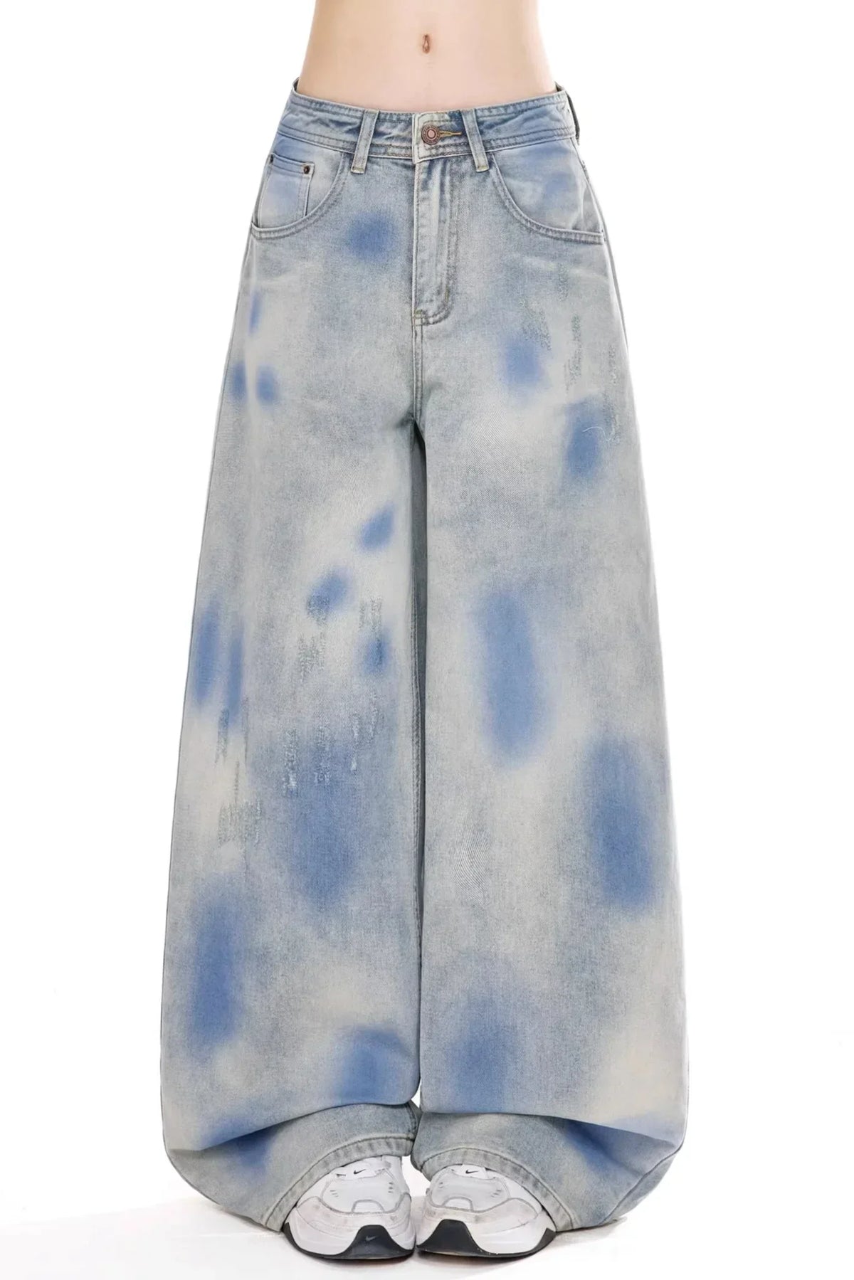 Vintage Washed Denim Pants