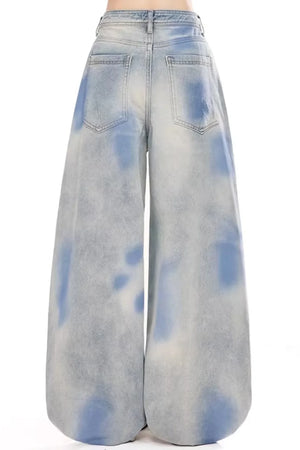 Vintage Washed Denim Pants