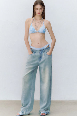 Vintage Washed Lyocell Jeans