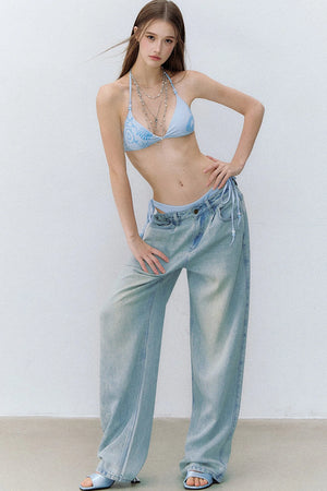 Vintage Washed Lyocell Jeans