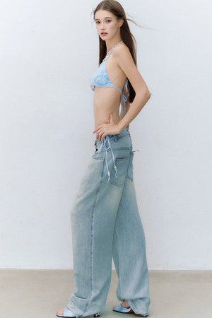 Vintage Washed Lyocell Jeans