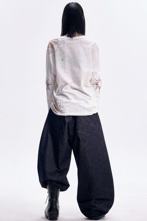 Vintage White Long Sleeve Tee