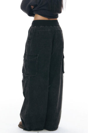Vintage Wide-Leg Retro Pants