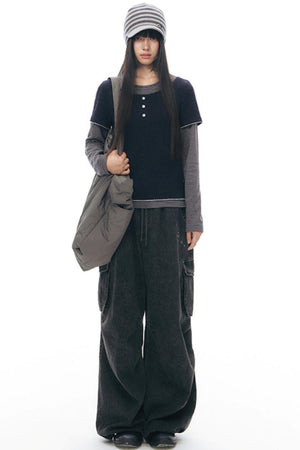 Vintage Wide-Leg Retro Pants